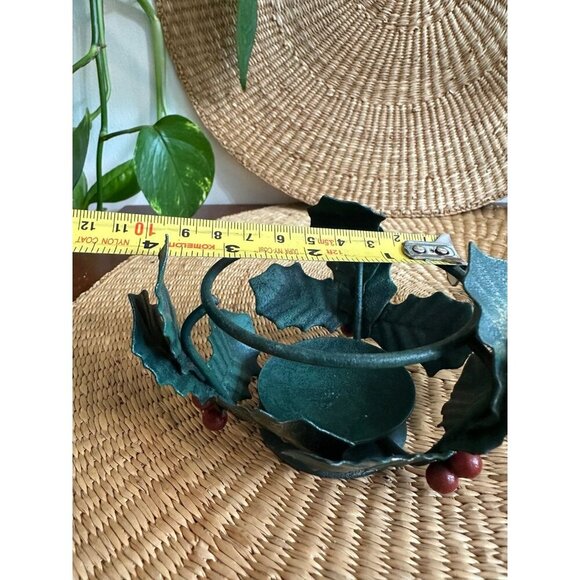 Holly Berry Christmas votive candle holder - Picture 7 of 8